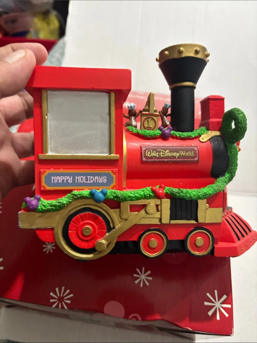Walt Disney World Holiday Train Engine - Red & Green